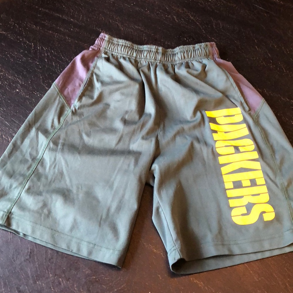 Boys Reebok M 10-12 Packers Shorts